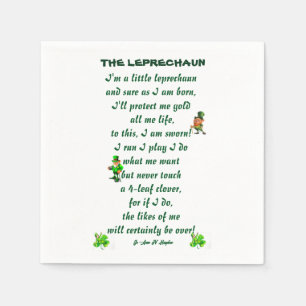 DIKT LEPRECHAUN PAPPERSSERVETT