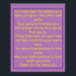 Dikt Loving Gift för tackens uppskattning Poster<br><div class="desc">Underbart dikt att låta någon veta hur speciella de är. Denna poetiska gåva kommer säkerligen att ge tårar av glädje till vem som än tar emot den.</div>