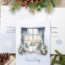 Dikt Nordiska skogvintern Gräs Cone Snö jul Helgkort