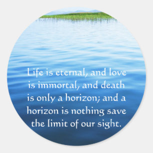 Dikt om död - inspirerande stötande citat runt klistermärke