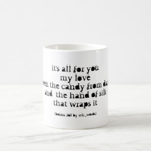 Dikt om kärlek och mörker kaffemugg