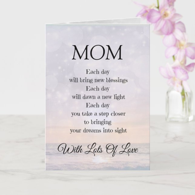 Dikt-projektet MAMMA Encouragement Hälsning Kort (Orkide)