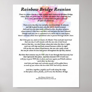 Dikt: Rainbow Bridge Reunion, FL, Matte Poster