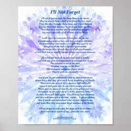 Dikt: Speciella Minnen Av Ett Husdjur, PB Poster (