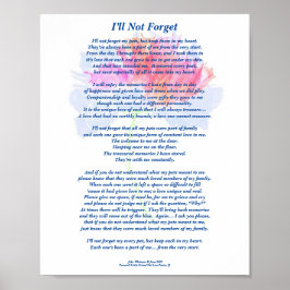 Dikt: Speciella minnen av husdjur, FL-affisch (Mat Poster