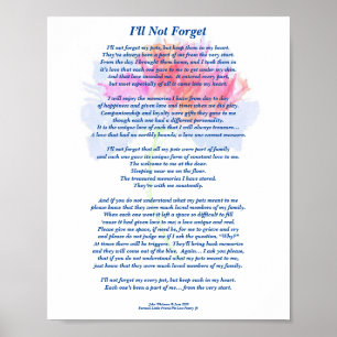 Dikt: Speciella minnen av husdjur, FL-affisch (Mat Poster