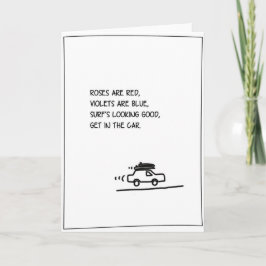 "Dikt" - Surfing Valentine Card Helgkort