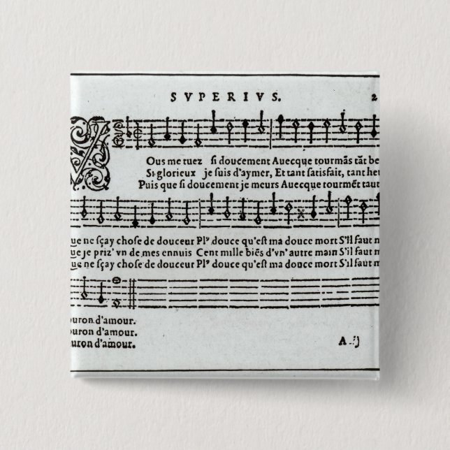 Dikt till musik av Jean Antoine de Baif Knapp (Framsida)