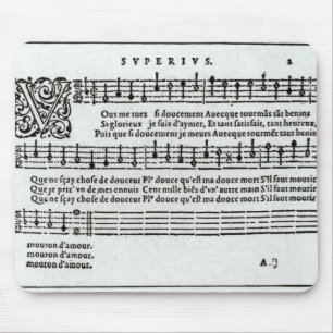 Dikt till musik av Jean Antoine de Baif Musmatta