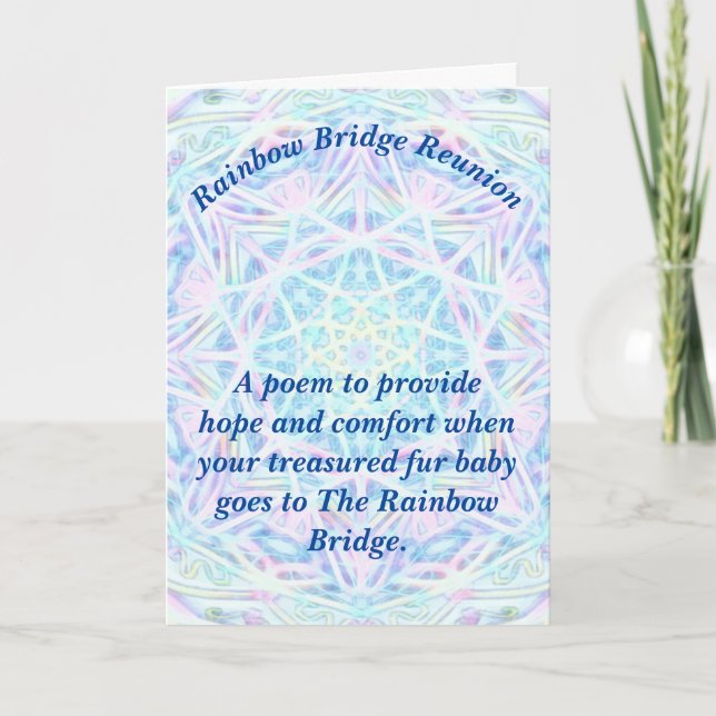 Dikt: Tröja för förlust av sällskapsdjur; PBP, vik Kort (Framsida)