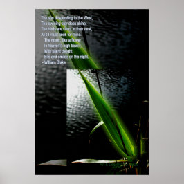 Dikt William Blake "tyst delight" poster citat