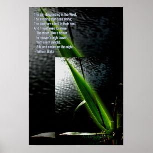 Dikt William Blake "tyst delight" poster citat