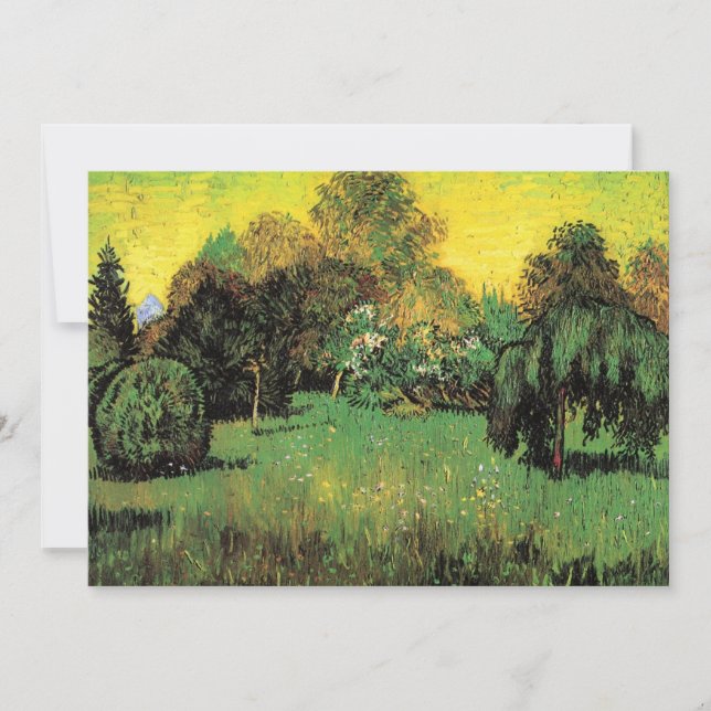 Diktarens trädgård av Vincent van Gogh (Framsida)