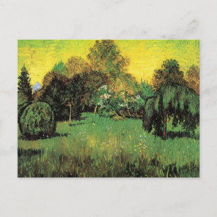 Diktarens trädgård av Vincent van Gogh Vykort