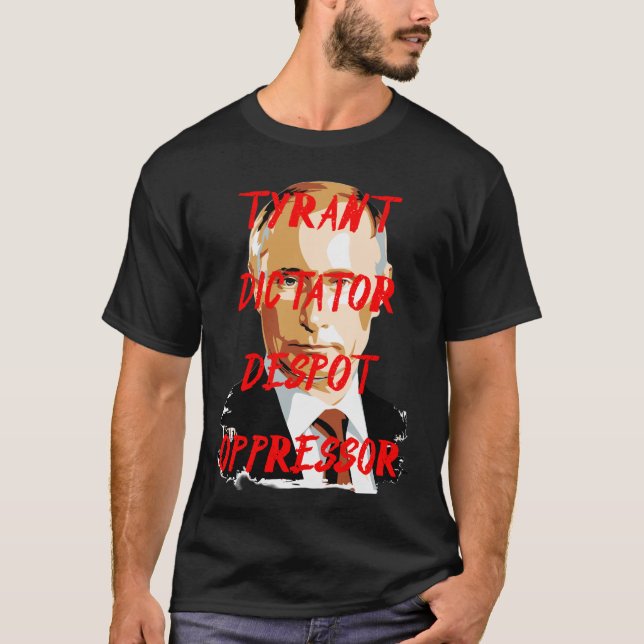diktator för putin-tyranni t shirt (Framsida)