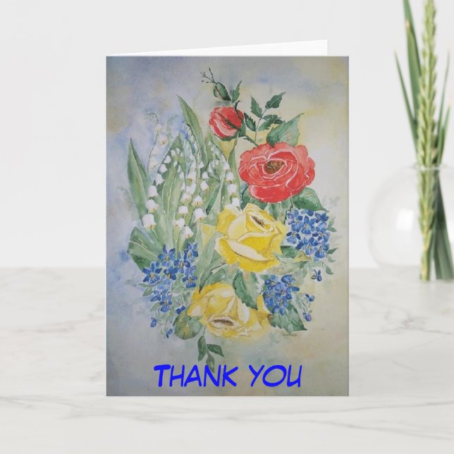 Diktkortet tackar dig tack kort (Framsida)