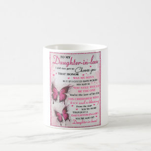 DIL Butterfly Du är också min dotter-in-Heart Kaffemugg
