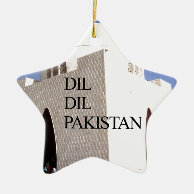 Dil Dil Pakistan Hakuna Matata Julgransprydnad Keramik (Framsidan)