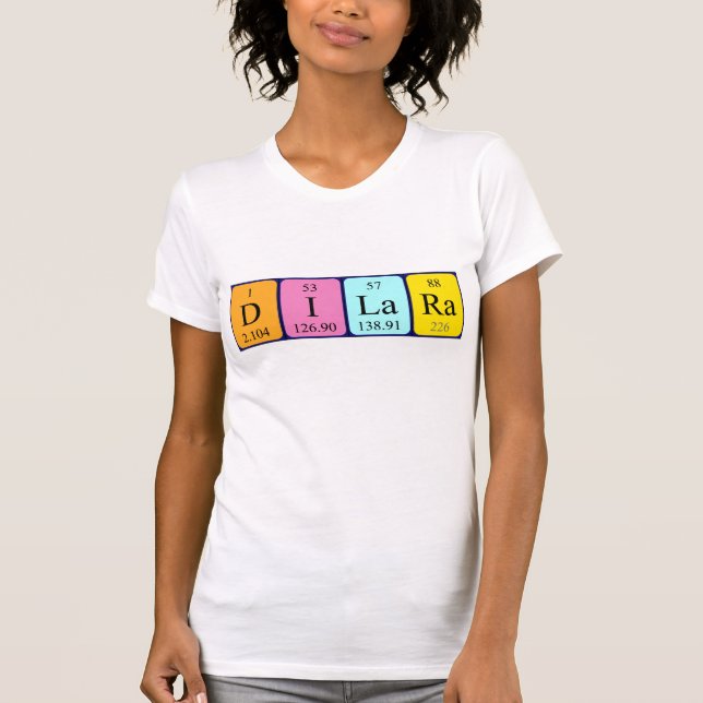 Dilara Periodisk skjorta bord namn T-shirt (Framsida)