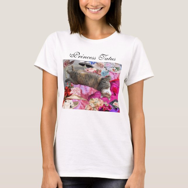 Dilemma från prinsessan Tatus Cat med diva Hats T Shirt (Framsida)