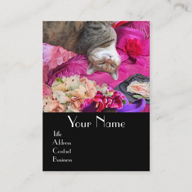 Dilemma of Princess Tatus Cat / Pet Beauty Salon Visitkort (Framsida)