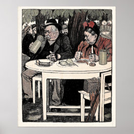 Dilemma - Vintage tyskt konsttryck Poster