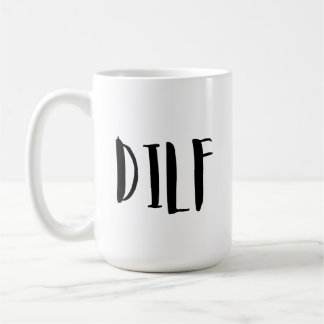DILF Funny Coffee Mugg med citat, Funny Mug Gift