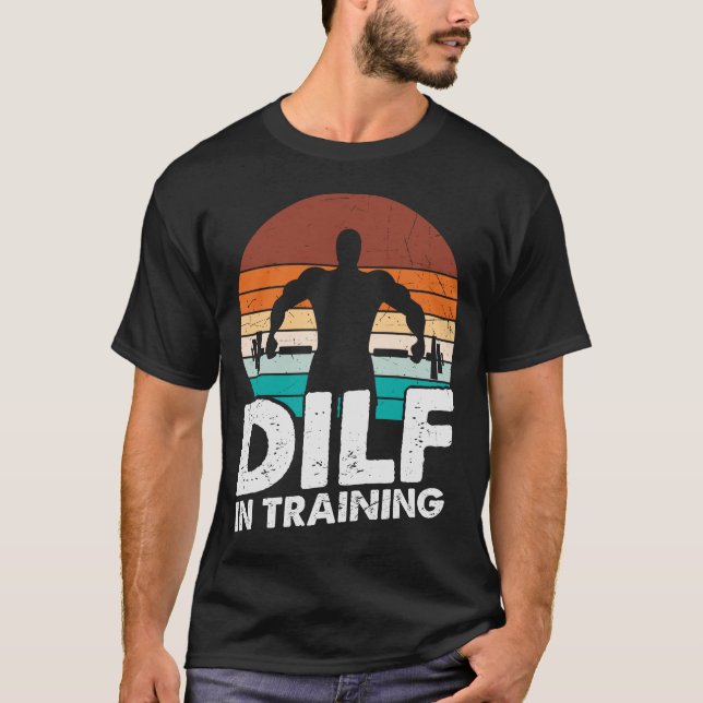 DILF-Vintage för utbildningsfunktioner T Shirt (Framsida)