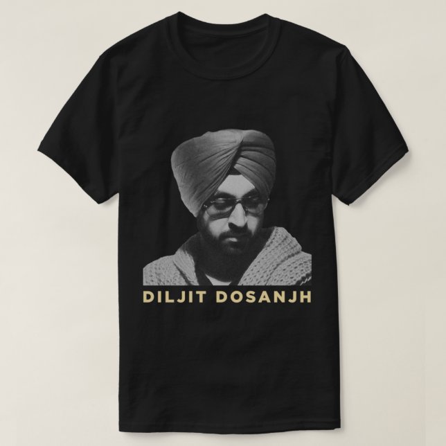 Diljit Dosanjh Fanart T Shirt (Design framsida)