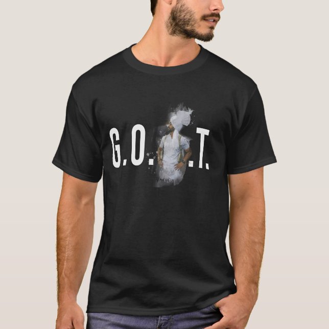 DILJIT DOSANJH G.O.A.T. Punjabi Singer Desi App T Shirt (Framsida)