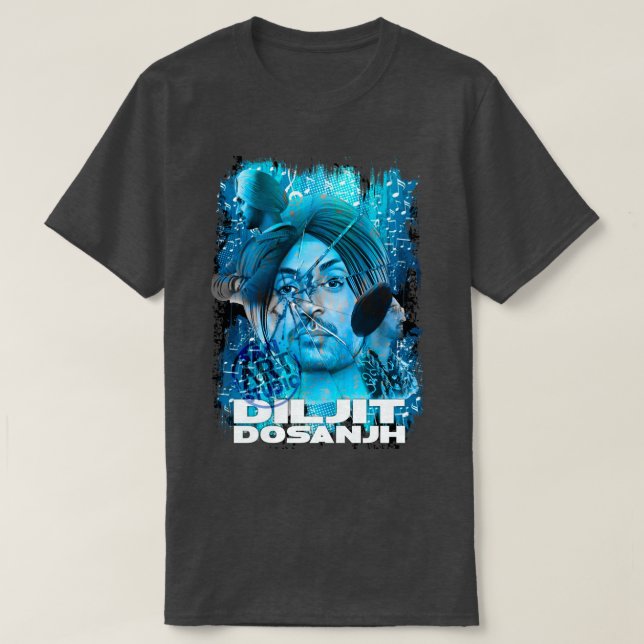 Diljit Dosanjh grafik 4 T Shirt (Design framsida)