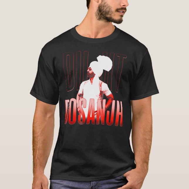 Diljit Dosanjh Punjabi Singer Desi Apparel Punj T Shirt (Framsida)