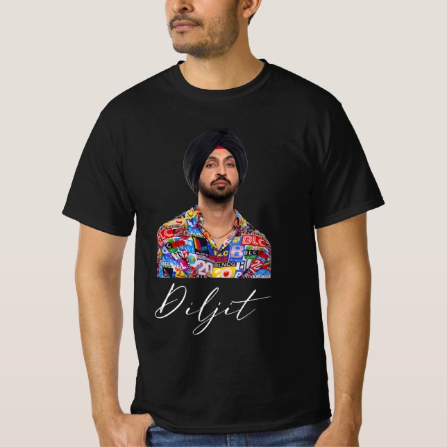 Diljit dosanjh-skådespelare t shirt (Framsida)