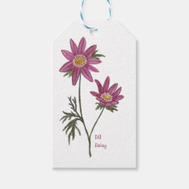 Dill Daisy Gift-Märkre Presentetikett