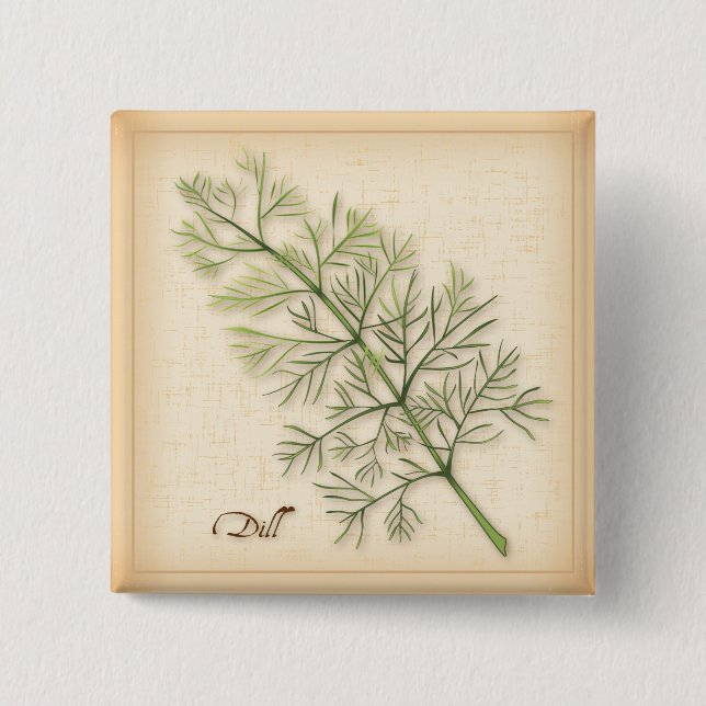 Dill Herb-knapp Knapp (Framsida)