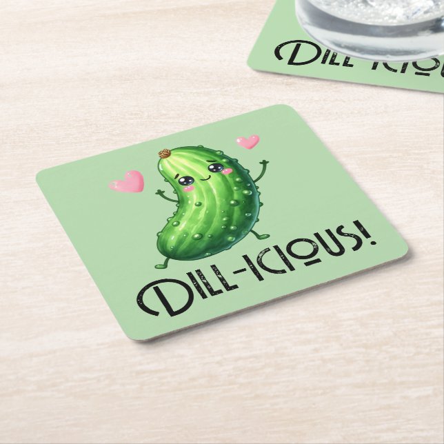 Dill-ikost Underlägg Papper Kvadrat (Vinklad)