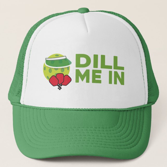 "Dill in mig" Pickleball Hat Keps (Framsida)