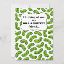 Dill-lysande Vän Tänker på Dig Kort