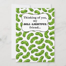 Dill-lysande Vän Tänker på Dig Kort