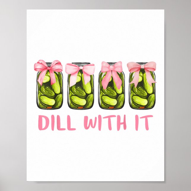 Dill med den burkburna coquette Bows Women Gir Poster (Framsidan)