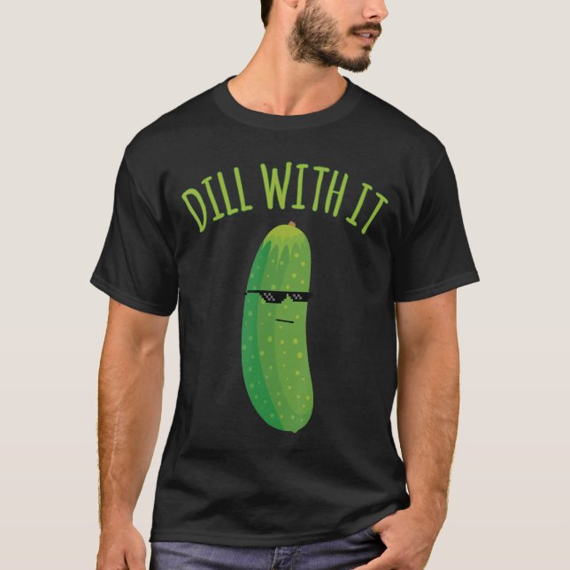 Dill med den roliga fickan t shirt (Framsida)