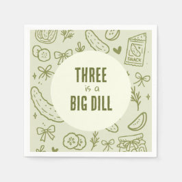 Dill Pickle Födelsedag Pappersservetter | Little P