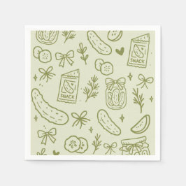 Dill Pickle Födelsedag Pappersservetter | Little P