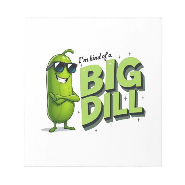 Dill Pickles Älskare Gift - Lustigt Tecknad - desi Anteckningsblock (Framsida)