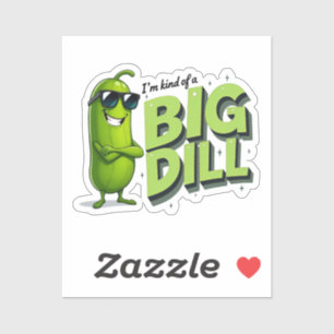Dill Pickles Älskare Gift - Lustigt Tecknad - desi Klistermärken