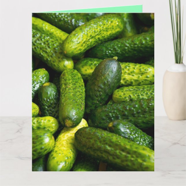 DILL PICKLES BIG DILL BIRTHDAY FUNNY CARD KORT (Framsida)