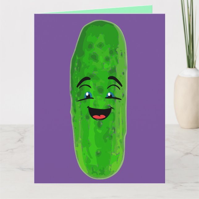 DILL PICKLES BIG DILL BIRTHDAY FUNNY OVERSIZED CAR KORT (Framsida)