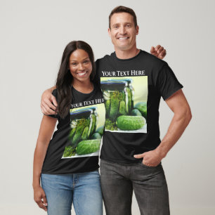 Dill Pickles Grönt Vegetable Gherkin Food T Shirt
