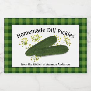 Dill Pickles Pput H Food Label Mat Etiketter
