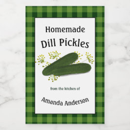 Dill Pickles Pput V Food Label Mat Etikett